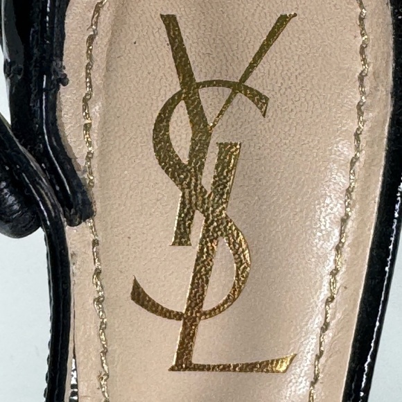 Yves Saint Laurent Patent Leather Heels Sz 37.5 - Picture 5 of 6